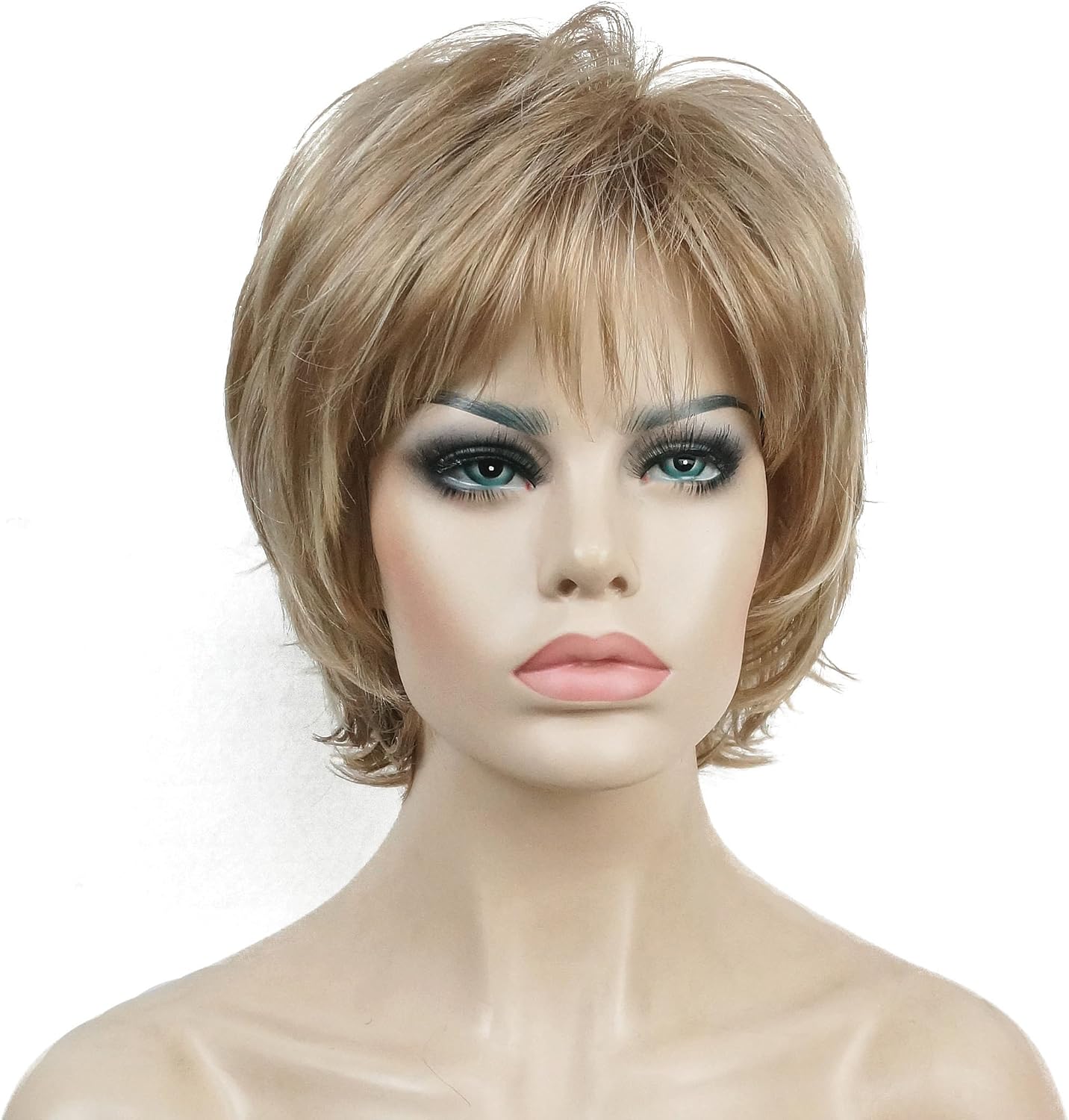 Lydell Short Layered Shaggy Full Synthetic Wig Wigs L16/613 Blonde Highlights