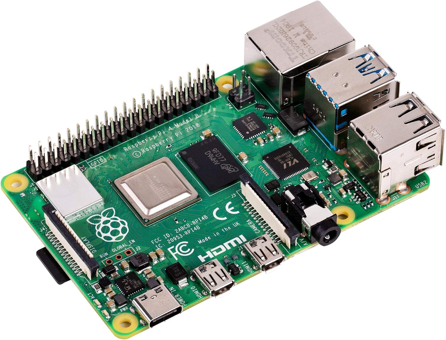 RASPBERRY PI 4 Modell B 4GB ARM-Cortex-A72 4X 1,50GHz, 4GB RAM, WLAN-AC, Bluetooth 5, LAN, 4X USB, 2X Micro-HDMI RASPBERRY PI 4 Modell B 4GB ARM-Cortex-A72 4X 1,50GHz, 4GB RAM, WLAN-AC, Bluetooth 5, LAN, 4X USB, 2X Micro-HDMI