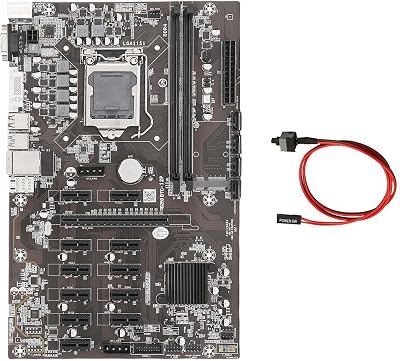 Zunedhys B250B ETH Mining Motherboard 12 GPU LGA1151 DDR4 MSATA SATA3.0 USB3.0