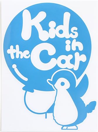 Amazon Co Jp ブルー 青 Kids In The Car ペンギン ぺんぎん Baby ステッカー 窓ガラス シール キッズ 車の後ろ キッズ イン ザ カー 吸盤 車 バイク