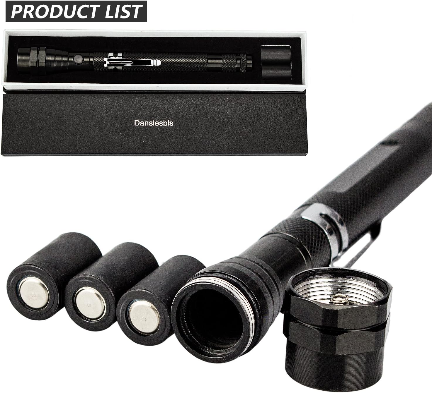 Danslesbls 22-Inch Telescoping Magnetic Pick-Up Tool with LED Light-The Quick and Effective Powerful and Strong Extendable Retrieving Tool (RX-5SL7-6I8L)