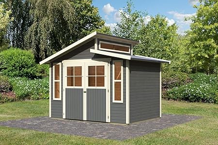 Unbekannt Karibu Gartenhaus Grauburg 6 Terragrau 19 Mm Amazon De Garten