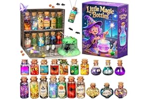 Audsful Kit de potions de fée pour enfants, kit de bricolage magique 20 bouteilles, décorations de Noël, cadeaux d'anniversai