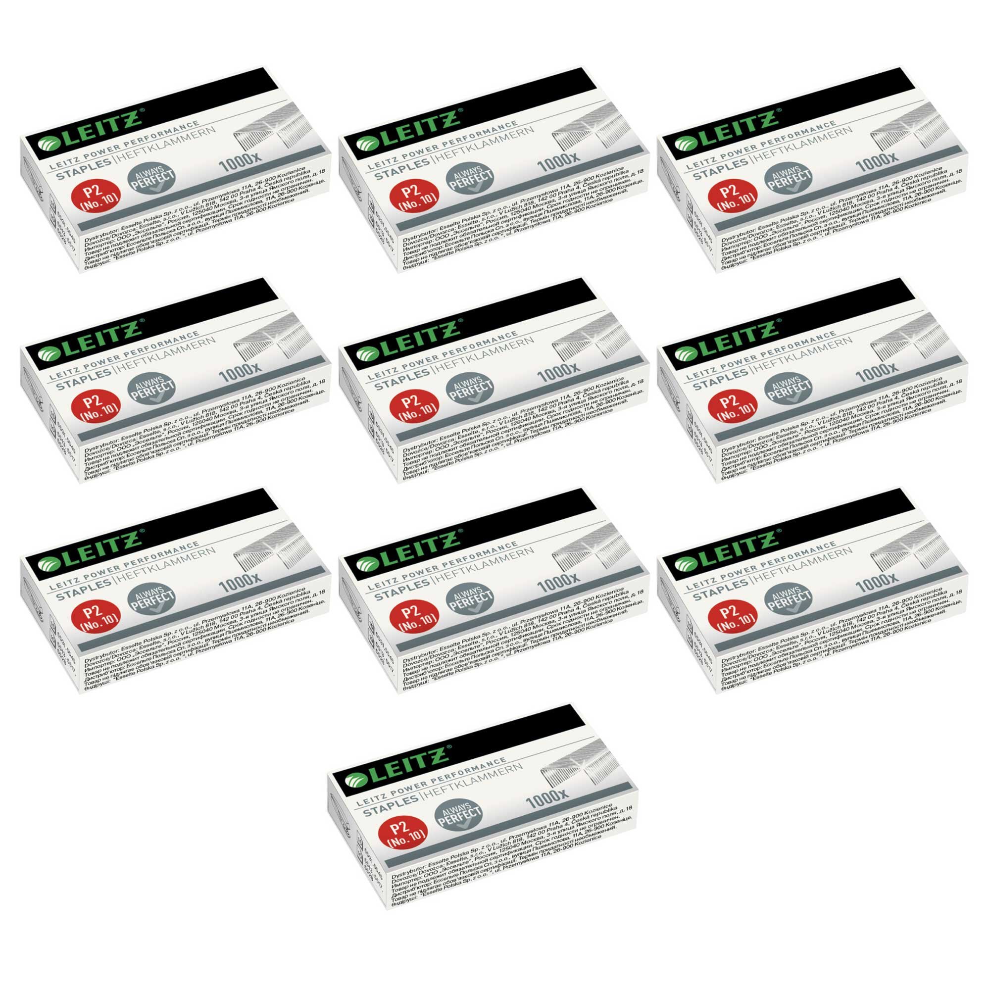Leitz Staples Various Sizes and Quantities Available No10