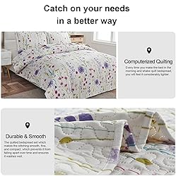 Ycosy Floral Quilt Sets Full/Queen Size Country