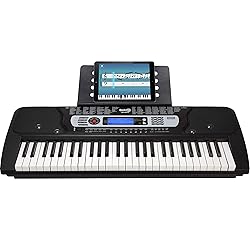 RockJam 54 Key Keyboard Piano with Power