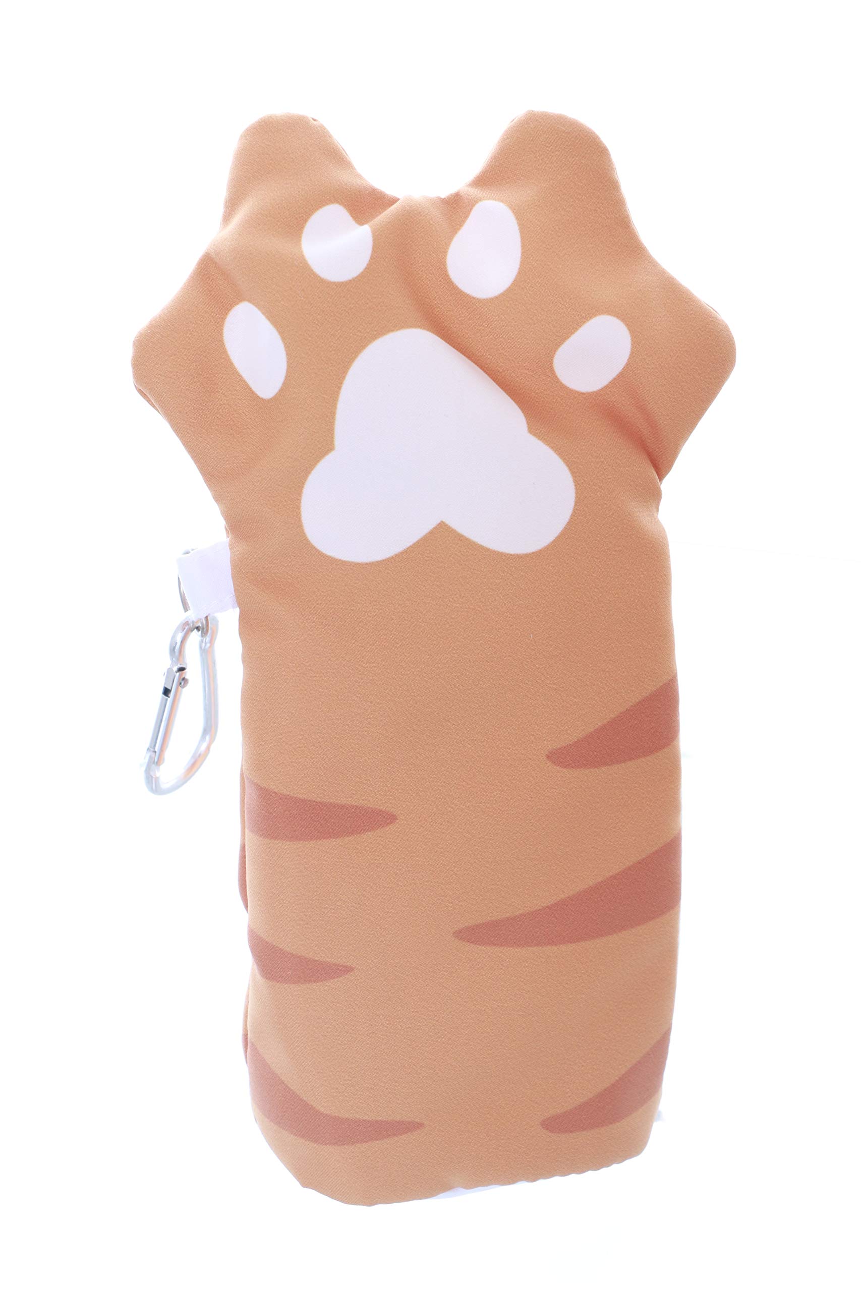 LB-117-3 Beige Cat Paw Pencil Case Cosmetic Bag Japan Harajuku Kawaii