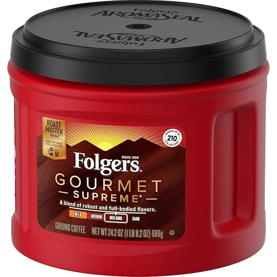 Folgers coffee gourmet supreme 24.2oz (025500205366)