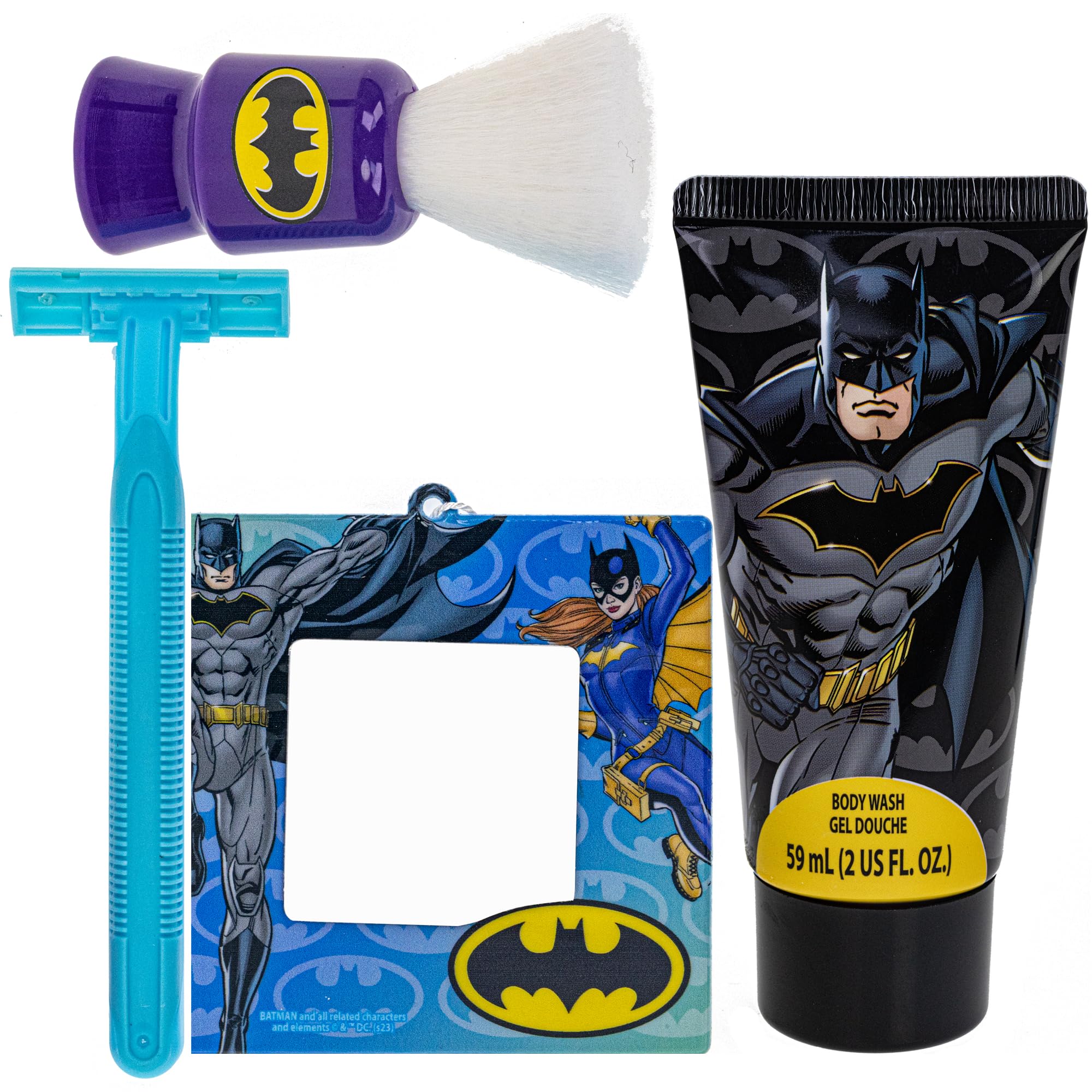 Batman Shaving and Grooming Pretend Play Kit Safe for Kids by Townley Girl