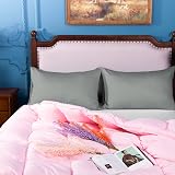 NTBAY 2 Pack 500 Thread Count Egyptian Cotton Pillowcases Grey 50x75 cm view 5