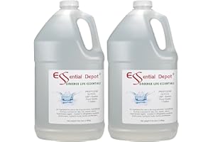 ESSENTIAL DEPOT Propylene Glycol - USP - Kosher - Food Grade - USP - Kosher - 2 Gallons - 2 x 1 Gallon Container - Safety Sealed HDPE Container with resealable Cap