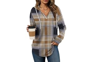 Bofell Womens Fashion Tops Hoodies for Women Pullover Oversized Sweatshirts Long SLeeve Shirts Loose Fit