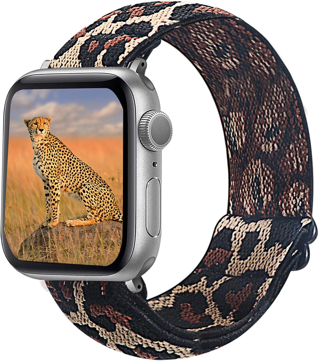 Dsytom Adjustable Elastic Band Compatible with Apple Watch Bands 38mm 40mm 42mm 44mm Stretchy Soft Strap Women Replacement Wristband for iWatch Series SE/6/5/4/3/2/1 bands