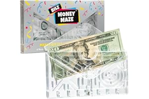 BILZ® Money Maze | Fun Money Gift Puzzle Game for Ages 8+ | Easy Setup with Envelope Flap | for Gift Cards, Cash & Ticket Holder | Perfect for Graduations, Christmas, & Birthdays