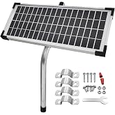 Solar Panel Kit FM123 Compatible with Mighty Mule Automatic Gate Openers | Compatible with FM200, FM350, FM500, FM502, MM360, MM260, MM262, MM560, MM562, EZGO-SOLAR, DIAMOND Series，10 Watt