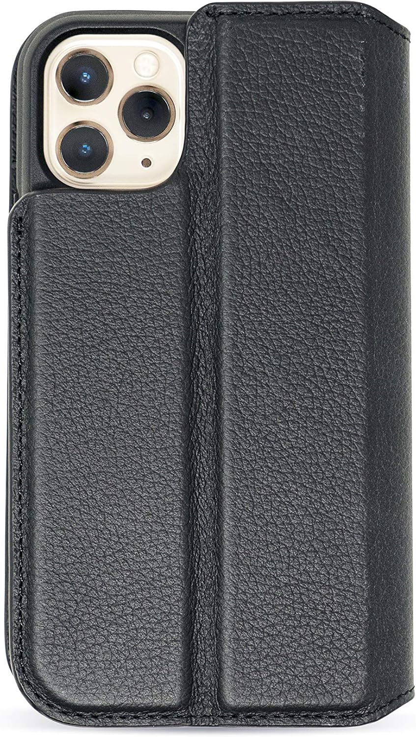Mous - Flip Wallet for iPhone 11 Pro - Limitless 3.0 Accessory Black Leather - Image 5