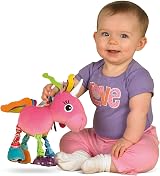 LAMAZE Tilly Unicorn Toy with Rainbow Mane Wings Crinkle Texture view 8