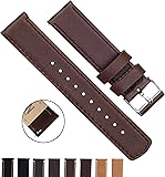 BARTON Quick Release - Top Grain Leather Watch Straps - Choice of Colour & Width - 18mm, 20mm or 22mm Bands