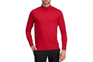 Three Sixty Six Golf Half Zip Pullover Men - Fleece Sweater Jacket - Mens Dry Fit Golf Shirts