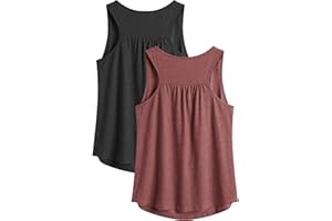 PINSPARK Women's Sleeveless Workout Tops Racerback Athletic Running Yoga Tank Tops Lightweight Gym Clothes,1 Pack S-3XL