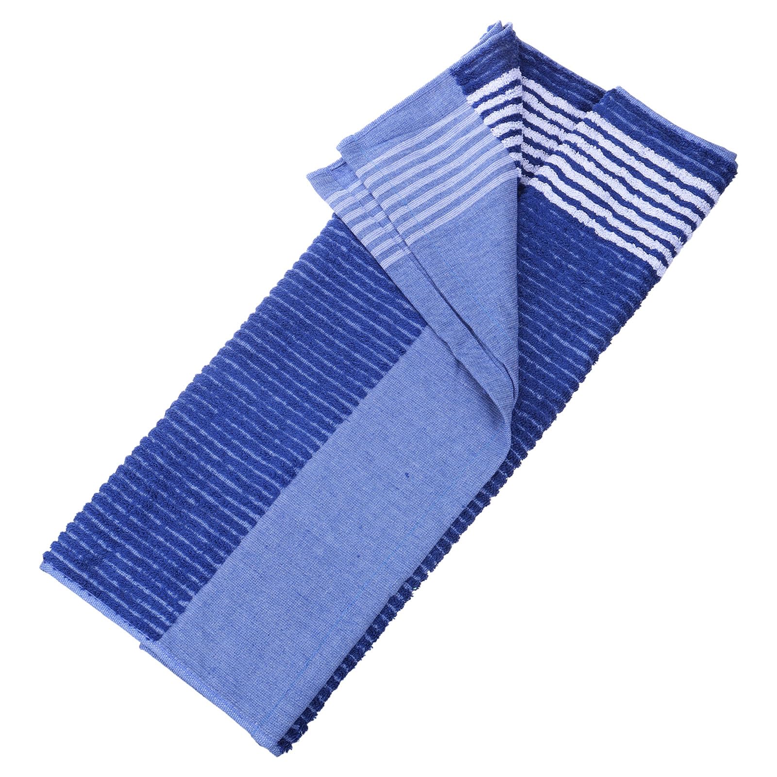 PATIKIL Large Caddy Towel 22" x 44", 1 Pcs Caddie Style Golf Towels Cotton Camping Towels for Golf Bags Golfers Tour Player Club, Blue-White