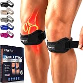 2 Pack Patellar Tendon Support Strap, Knee Brace, Knee Support, Pain Relief | Jumpers Knee, Tendonitis, Tendonitis, Hiking, Soccer, Basketball, Running, Adjustable Patella Stabilizer Strap, Men &amp; Women