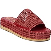 BEACH by Matisse Womens Del Mar Platform Slide Casual Sandals Casual Low Heel 1-2" - Red