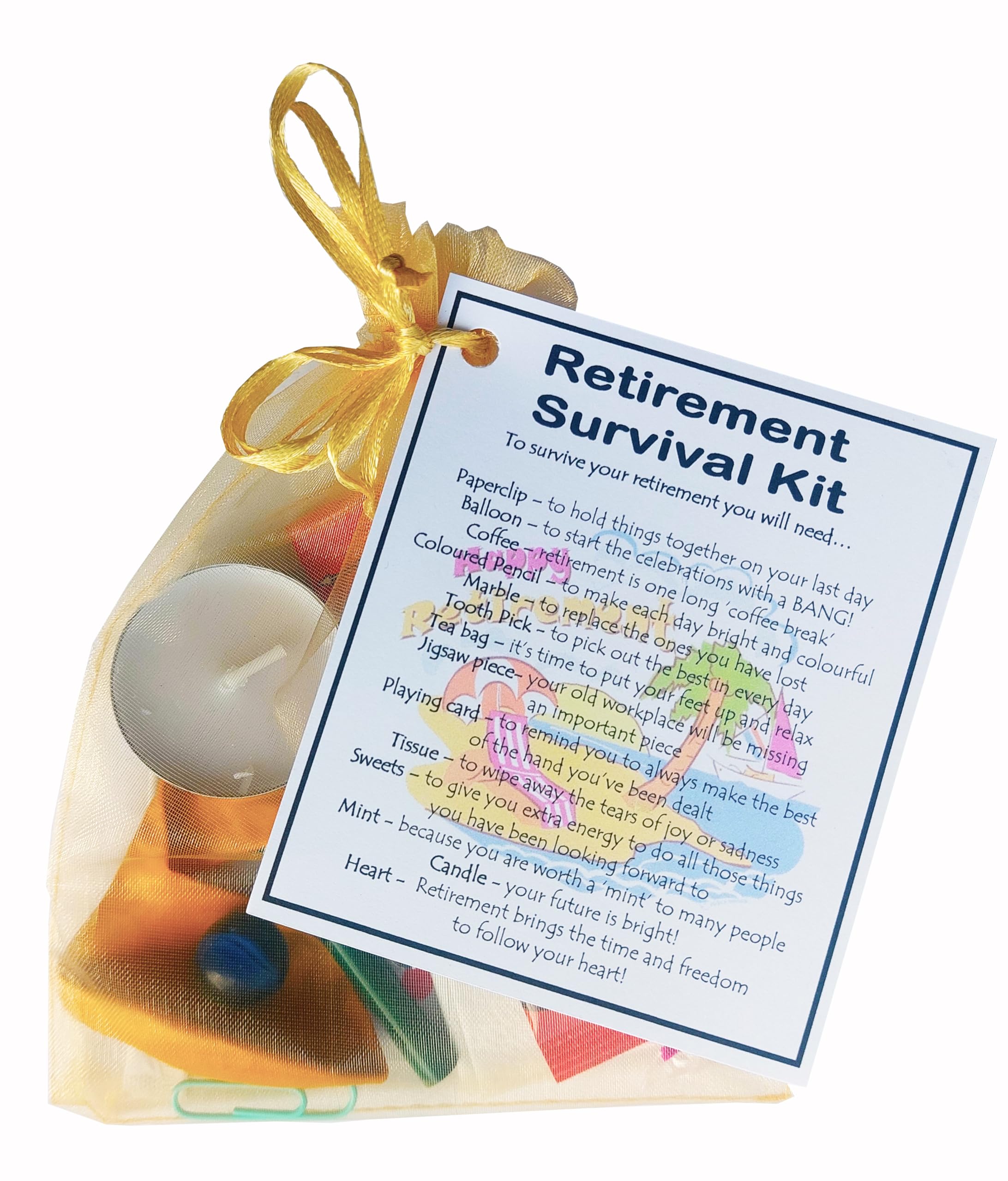 Retirement Survival Kit Gift (Small Novelty gift)