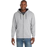 CornerStone Unisex Heavyweight Full Zip Hooded Sweatshirt with Thermal Lining | Zip Hoodie for Men &amp; Women, Adjustable Hood
