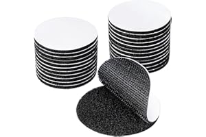 24Pack Hook and Loop Dots, 2Inch Diameter Round Heavy Duty Strips,Double Sided Fastener Mounting Tape Reusable Adhesive Stick