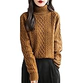 Chanyarn Women's 100% Merino Wool Sweater 2025 Fall Winter Turtleneck Warm Soft Casual Long Sleeve Knitted Sweater