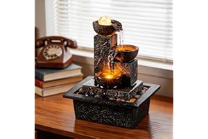 RJ-23114 Three Bowls with Rotating Ball Flowing Fountain