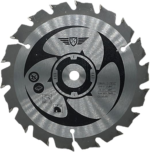Topstools Css15018t Lame De Scie Pour Ryobi One Plus Rwsl1801 18 V 150 Mm 18t 10 Mm Alesage Tct Csb150a1 Amazon Fr Bricolage