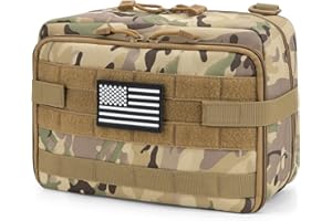 Jueachy Tactical Molle Pouch Large Admin Bag Utility Tool Pouches Molle Attachment EDC Pouches Expandable Molle Accessories O