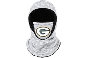FOCO NFL Team Logo Heather Gray Hooded Gaiter Balaclava Face Cover