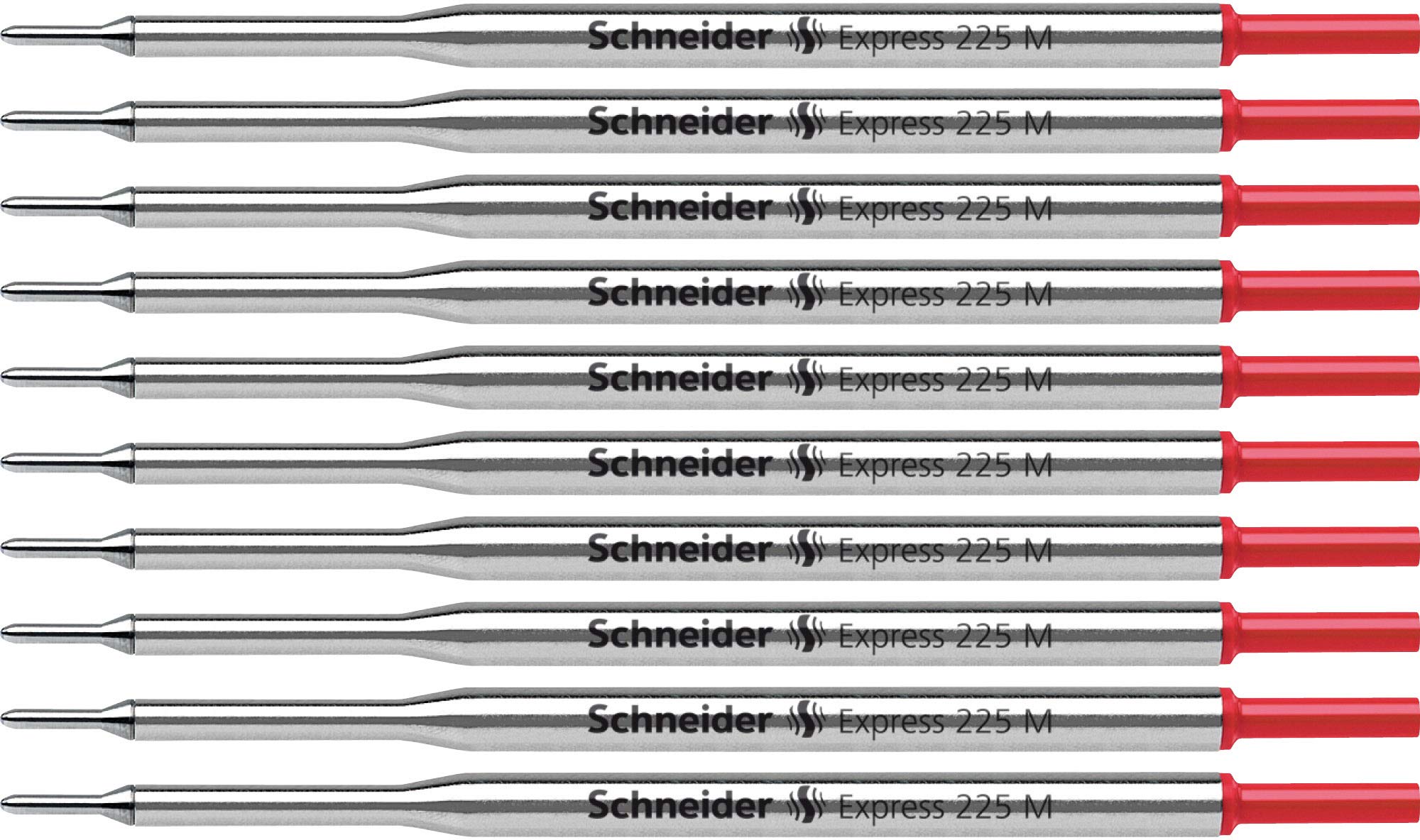 Schneider Express 225 M High-Capacity Refill Permanent ISO 12757-1 G1 Pack of 10 Red