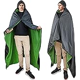 Catalonia Waterproof Stadium Blanket, Windproof Wearable Poncho for Football Sideline & Sports Events for Fans, Portable, Durable Outdoor Blanket for Camping & Tailgating