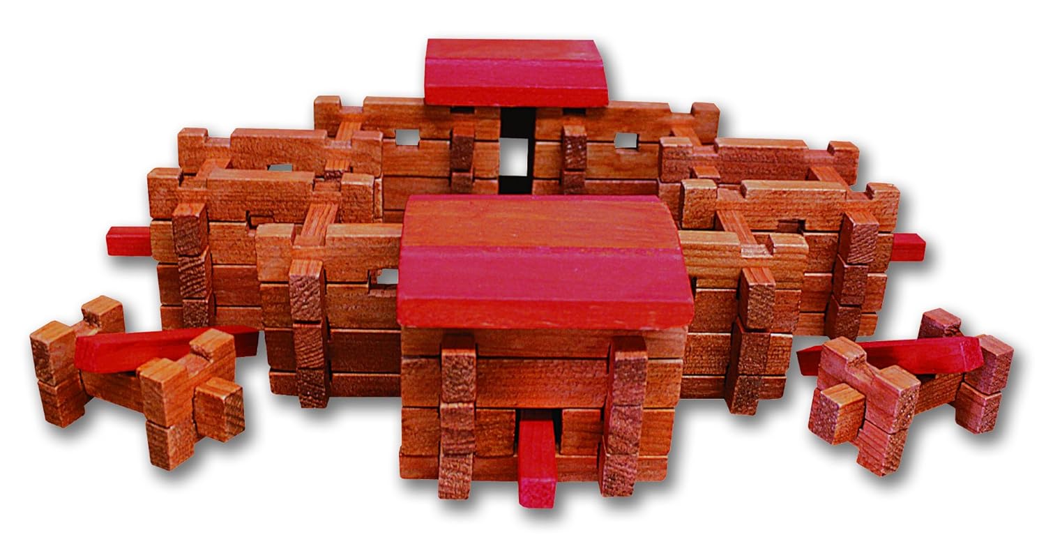 Best Roy Toy Classic Log Building Sets The Camp