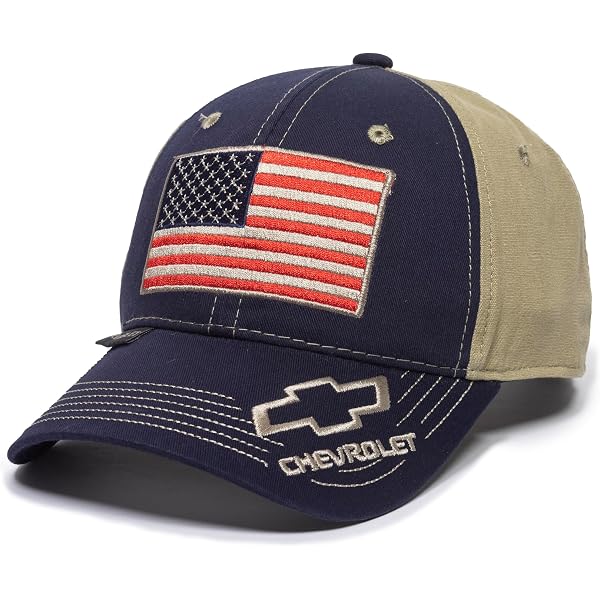 Cappello Mimetico Chevrolet Bowtie - Bandiera Americana - 5 Pannelli - Nuovo - Foto 2