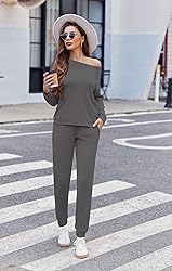 Ekouaer Womens Ribbed Knit Pajama Sets 2 Piece