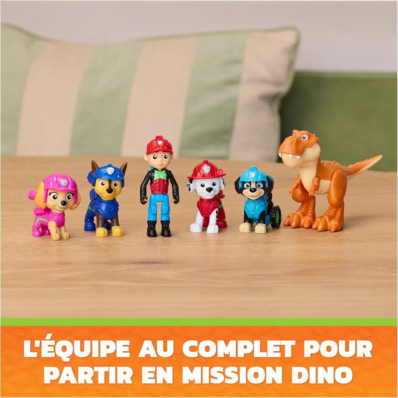 - Pat Patrouille Le Film Mission Dino - Figurines - Jouet Enfant
