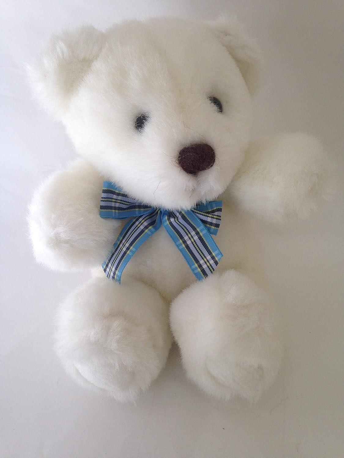 vintage white teddy bear