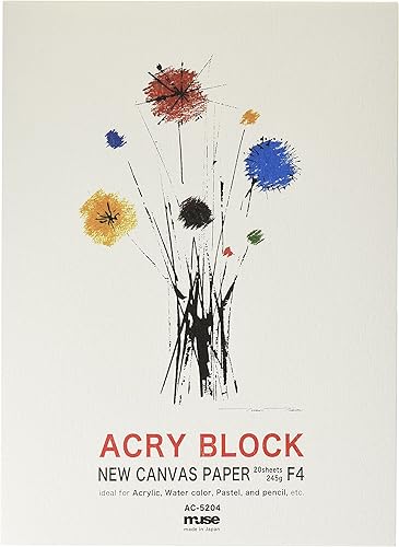 Amazon Co Jp ミューズ アクリル絵具用紙 アクリブロック F4 245ｇ ホワイト 枚入り Ac 54 F4 ホビー