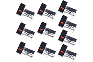 ThtRht 30 Pack Micro Limit Switch Push Button Endstop Momentary Switches Without Lever Arm CYT1073 3 Pin 1A 125V AC NO+NC End Stop for Arduino Mouse 3D Printer (12 * 6 * 6mm)