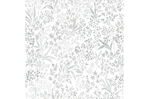 Heroad Peel and Stick Wallpaper Boho Contact Paper 15.5''x118'' Floral Wall Paper Removable Self Adhesive Wallpaper Leaf Stick on Wall for Cabinet Drawer Bedroom Bathroom Waterproof Decor Vinyl Roll