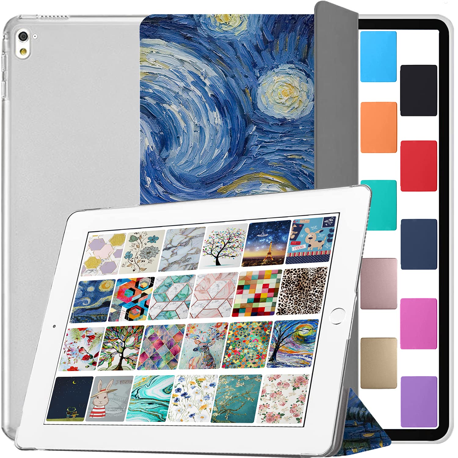 DuraSafe Cases for iPad Pro 9.7 inch 2016 Case A1673 MLMP2B/A MM172B/A MLMN2B/A MLMQ2B/A A1674 A1675 MLMW2B/A MLMX2B/A MM192B/A MLMV2B/A MLN02B/A MLMY2B/A MLN12B/A MLPY2B/A - Starry Night