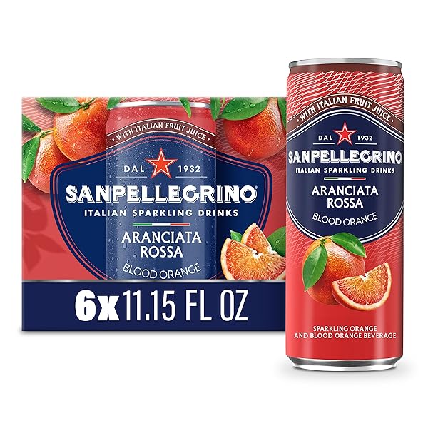 SANPELLEGRINO ITALIAN SPARKLING DRINK ARANCIATA ROSSA, SPARKLING ORANGE...