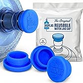 Jug Plug The Original 5 Gallon Water Jug Cap Reusable - No Spill Silicone 5 Gallon Water Jug Lid Fits 55mm Bottles with a 45mm Opening - Leak-Proof 5 Gal Water Jug Cap Replacement Cover - 3 Pack