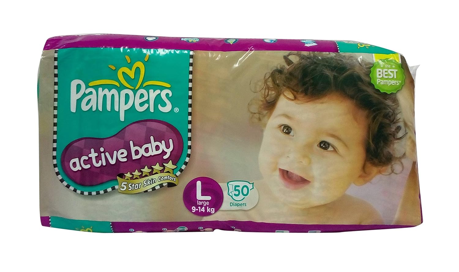 pampers active baby pants large