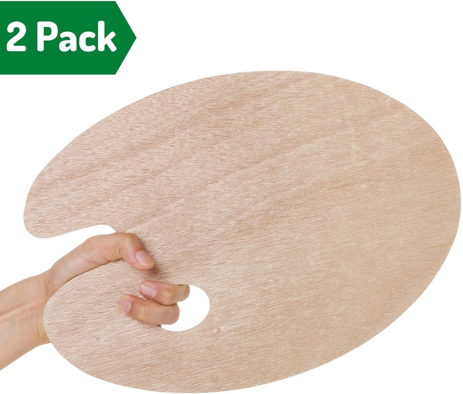 Mr. Pen- Wooden Paint Palette, 2 Pack, Artist Palette, Painting Palette, Oil Paint Palette, Wood Paint Palette, Art Pallet for Painting, Palettes, Wood Paint Pallet, Pallets for Painting, Wood Palette
